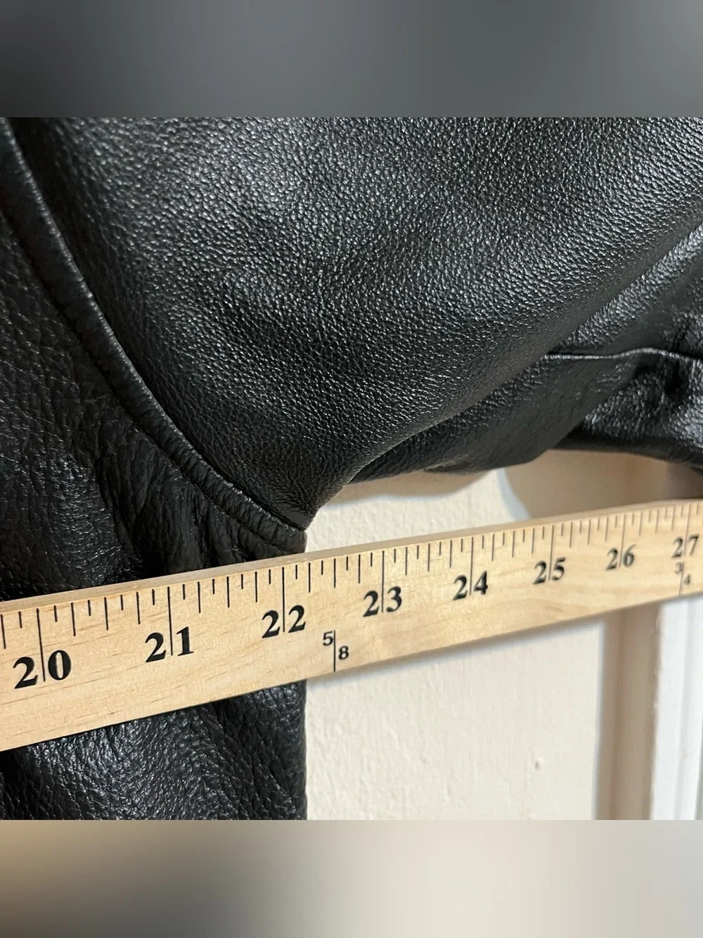 Black Leather Button-Up Men’s Jacket Wilson Small